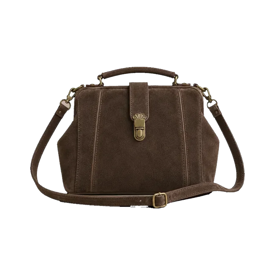 Elegant Suede Leather Tote Bag