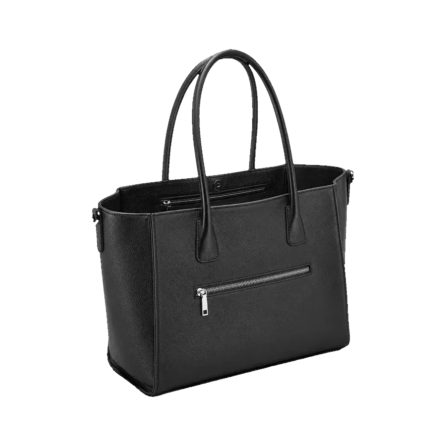 Elegant Leather Convertible Tote Bag