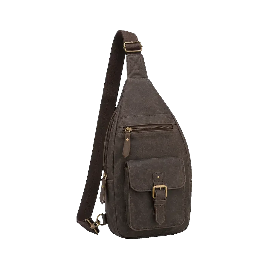 Versatile Leather Sling Bag
