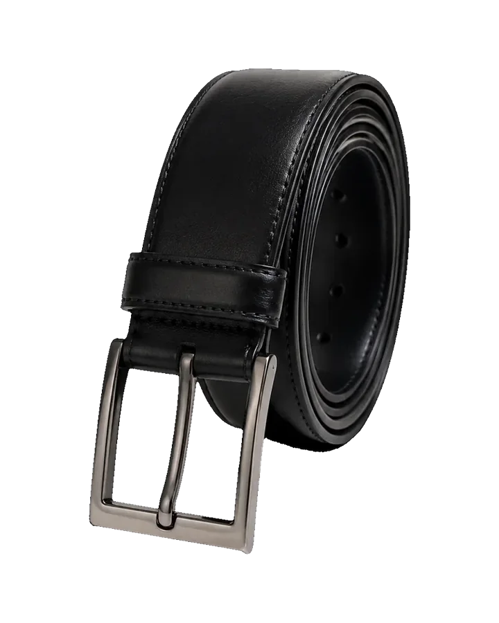 Classic Black Leather Belt